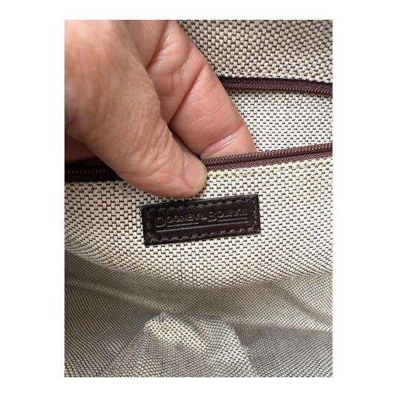 Dooney and Bourke Signature Satchel Double Lock Leather Shoulder Bag - Picture 13 of 14